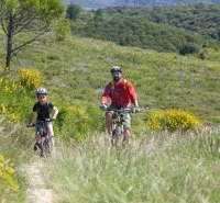 Vtt en vall&eacute;e de l'H&eacute;rault, balade en famille