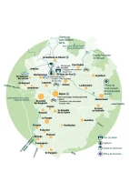 Carte de stationnement pour les v&eacute;los en vall&eacute;e de l'H&eacute;rault