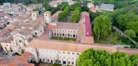 Ancienne abbaye d'Aniane, vue a&eacute;rienne