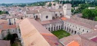 L'ancienne abbaye d'Aniane, vue a&eacute;rienne