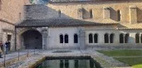 Cloitre abbaye de Gellone, Saint-Guilhem-le-D&eacute;sert en hiver
