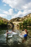 Baignade au pont du Diable