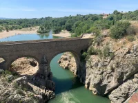 Travaux d'am&eacute;nagement du Pont du Diable dans le cadre des ajustements paysagers du bilan &agrave; 10 ans