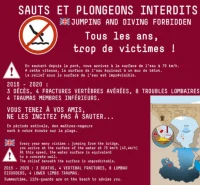 Interdiction sauts et plongeons du pont du Diable