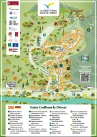 Mapa gu&iacute;a de Saint-Guilhem-le-D&eacute;sert / Reisef&uuml;hrer-Karte von Saint-Guilhem-le-D&eacute;sert