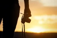 camera and sunset &copy; Magnific