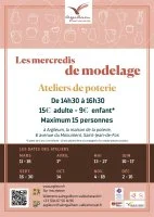 Affiche_mercredi_poterie &copy; OTI saint-guilhem