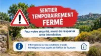 sentier ferm&eacute; g&eacute;n&eacute;rique @ IA &copy; H&eacute;rault tourisme / Chat GPT