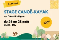 Stage cano&eacute; &copy; Gignac Canoe Kayak