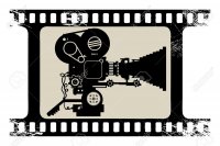 14561960-film-caméra-de-cinéma-dans-un-cadre-bande-de-film © 123rf
