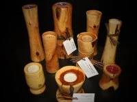 Bougeoirs en Cade &copy; Les Bois de la Garrigue