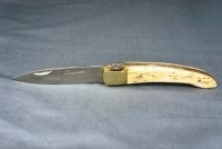 Couteau Occitan - St Guilhem - modèle forgé bouleau © le couteau occitan st guilhem le désert